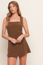 BROWN CODE CORDUROY ROMPER - By Baano