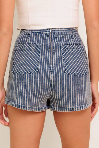 OCEAN BLISS DENIM SKORT - By Baano
