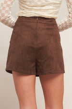 WESTERN ROMANCE FAUX SUEDE SKORT - By Baano