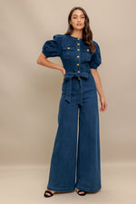 UTILITY QUEEN DENIM JUMPSUIT - By Baano