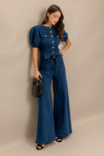 UTILITY QUEEN DENIM JUMPSUIT - By Baano