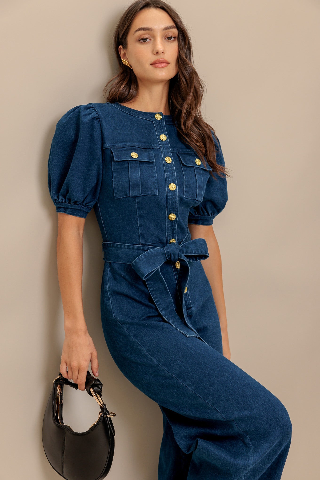 UTILITY QUEEN DENIM JUMPSUIT - By Baano