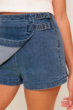 WILD BLUE MORNINGS DENIM SKORT - By Baano