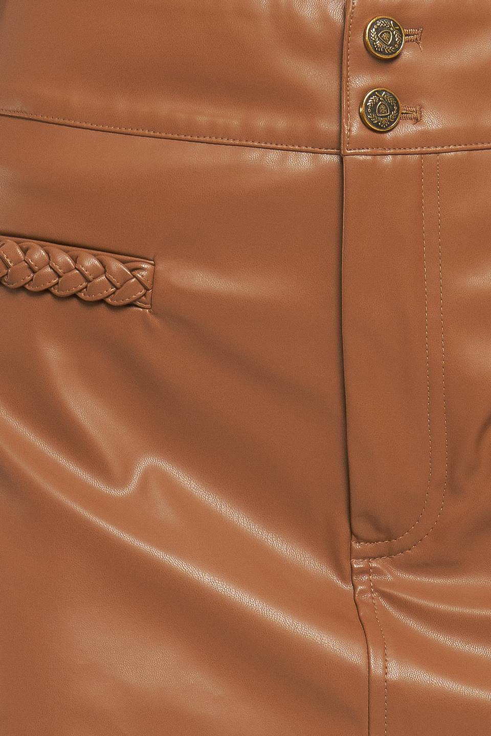 STREET CHIC ESSENTIAL FAUX LEATHER SKORT - By Baano