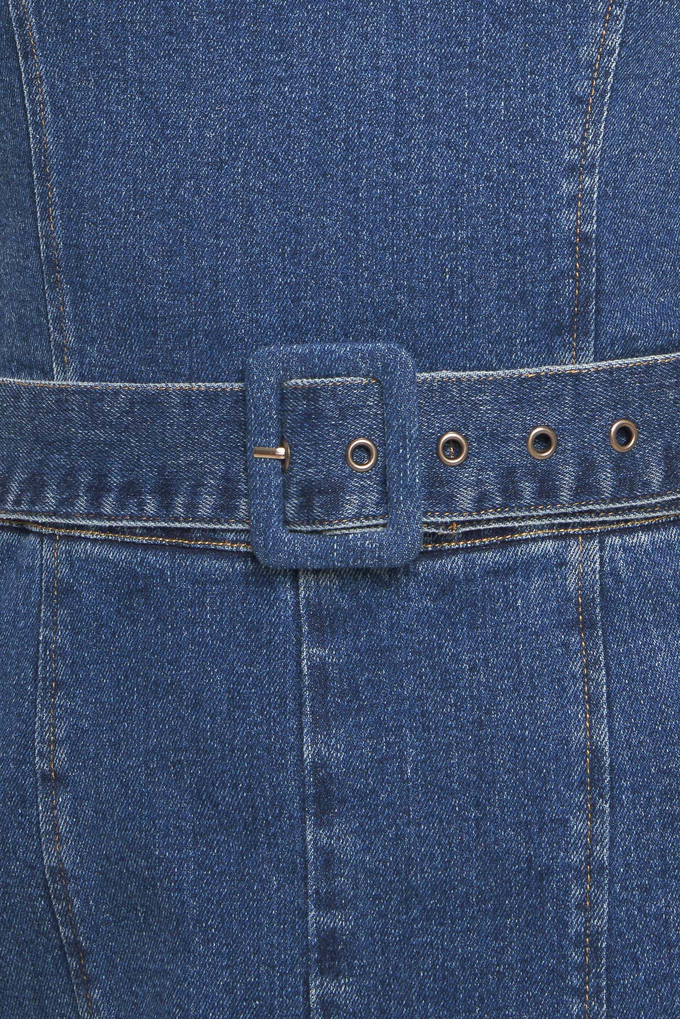 EXPERT SWEETNESS MEDIUM INDIGO DENIM JUMPSUIT - By Baano