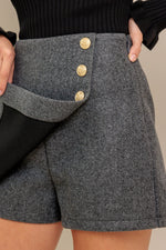 PARIS STRUCTURE WOVEN SKORT - By Baano