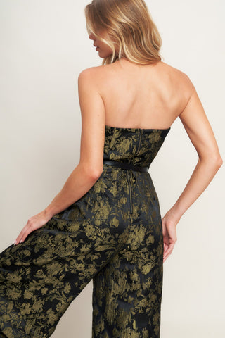 SHADOW LUXE JACQUARD WOVEN JUMPSUIT - By Baano