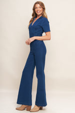 SHY GIRL MEDIUM INDIGO DENIM JUMPSUIT - By Baano
