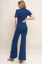 SHY GIRL MEDIUM INDIGO DENIM JUMPSUIT - By Baano
