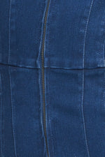 SHY GIRL MEDIUM INDIGO DENIM JUMPSUIT - By Baano