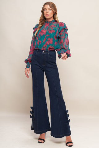 VINTAGE ICON DARK INDIGO DENIM PANTS - By Baano
