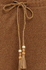 FLARE TOUCH SOLID KNIT PANTS - By Baano