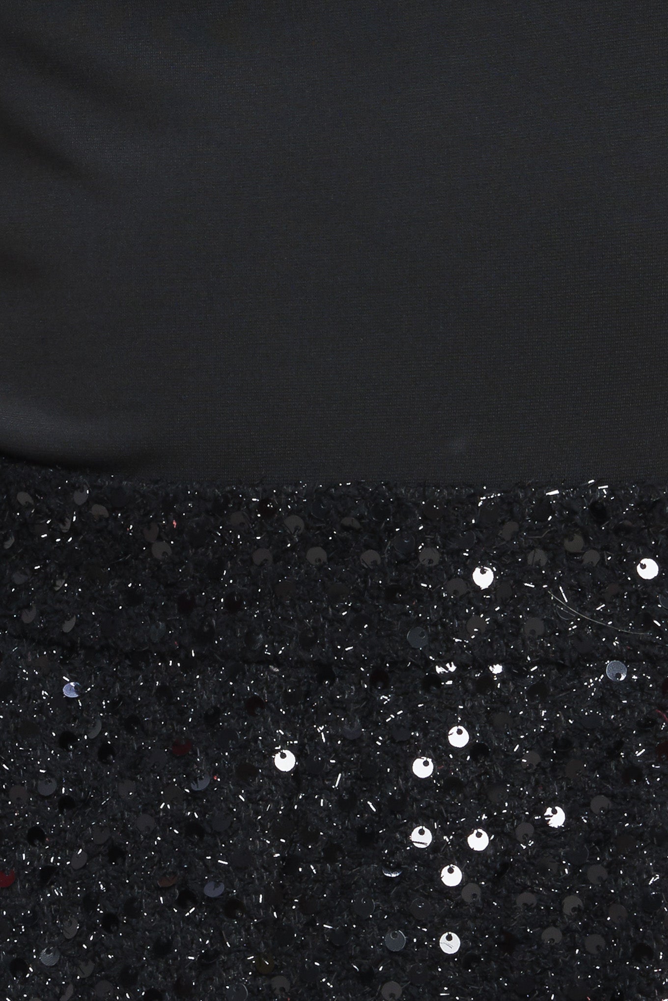 TWINKLE CHIC BLACK TOP AND SEQUIN SHORT ROMPER - By Baano