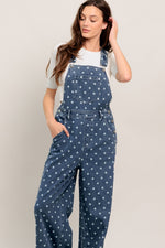 EVERYDAY POLKA OVERALL DENIM JUMPSUIT Flying Tomato