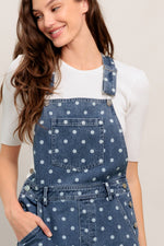 EVERYDAY POLKA OVERALL DENIM JUMPSUIT Flying Tomato