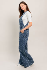 EVERYDAY POLKA OVERALL DENIM JUMPSUIT Flying Tomato