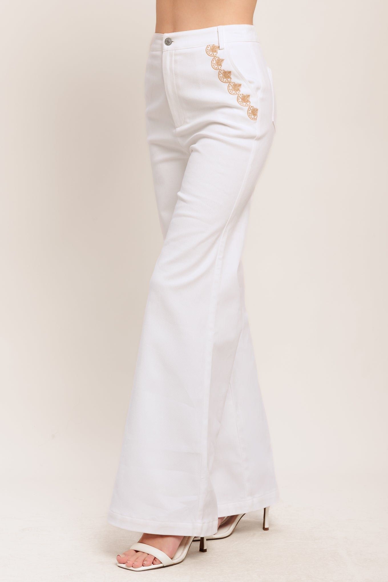 OPEN ROAD WHITE WOVEN PANTS