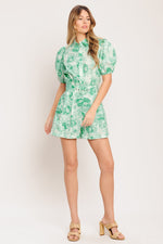 GARDEN GLOW WOVEN ROMPER