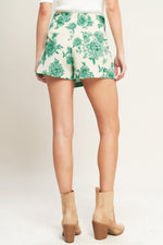 BOTANICAL POP WOVEN SKORT