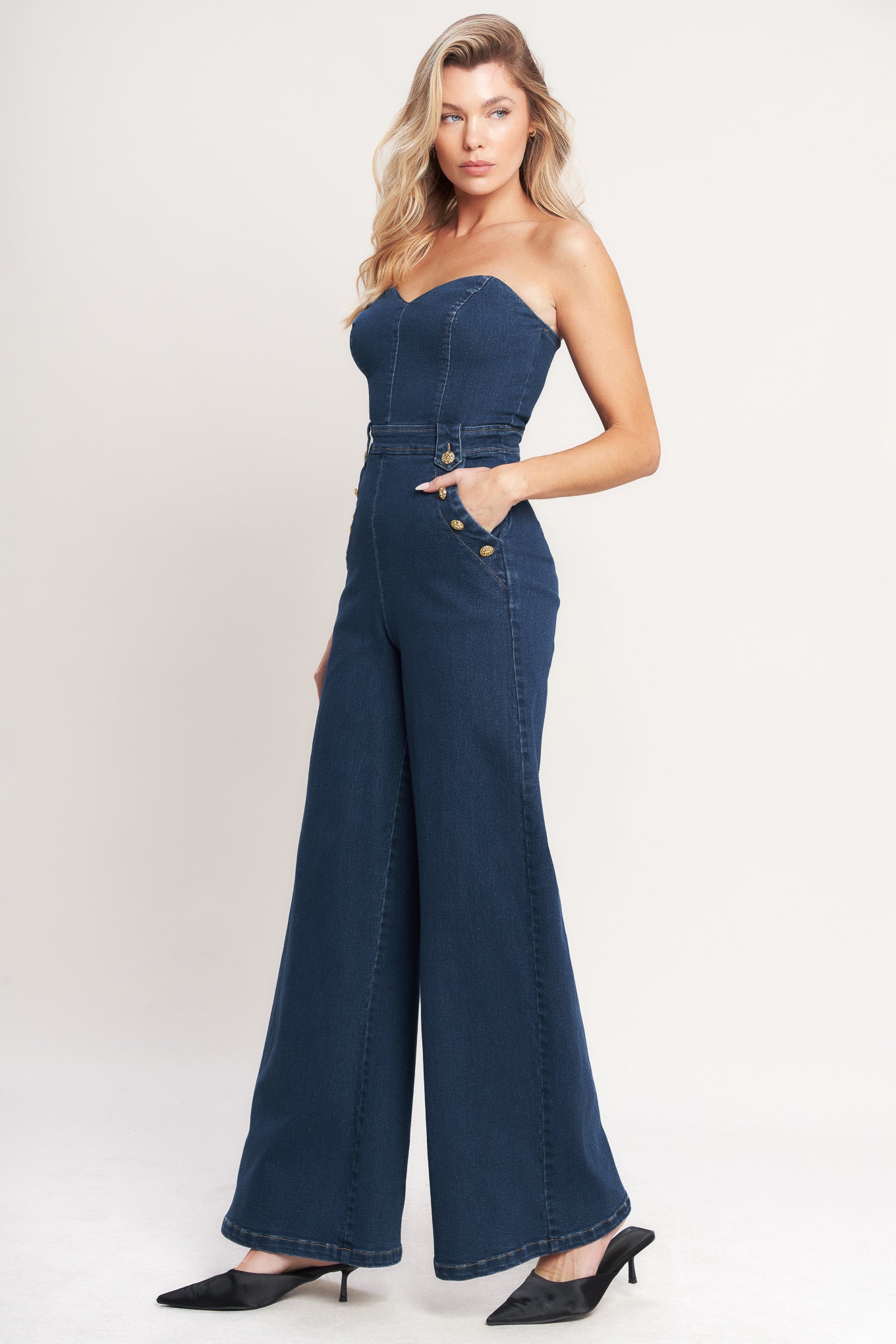 NEXT LEVEL DENIM JUMPSUIT Flying Tomato