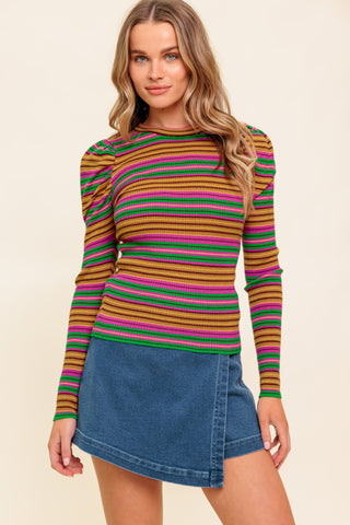 ALWAYS IN MY HEART SWEATER TOP - By Baano