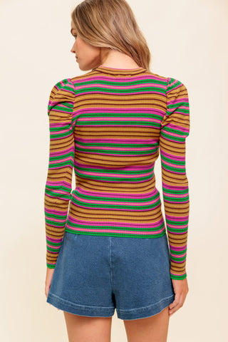 ALWAYS IN MY HEART SWEATER TOP - By Baano
