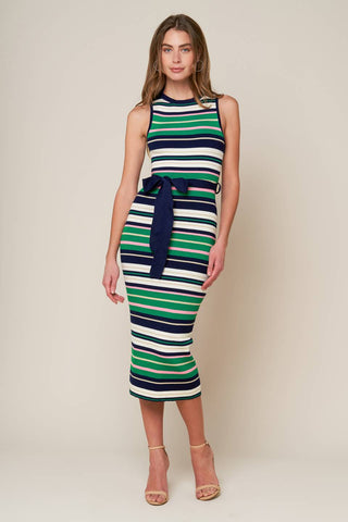 LET'S GO ABROAD SWEATER DRESS - By Baano