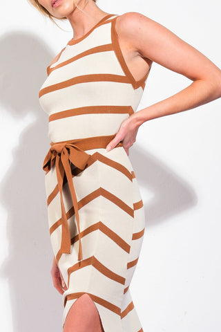 WHEN YOU'RE READY SWEATER MIDI DRESS - By Baano