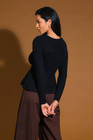TALKING TO YOU SWEATER TOP - By Baano