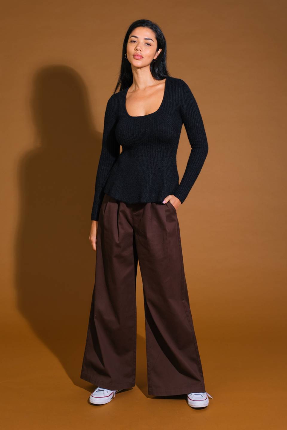 TALKING TO YOU SWEATER TOP - By Baano