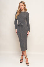 BE GOOD TO ME SWEATER MIDI DRESS