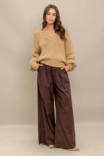 EARTHY TOUCH SWEATER KNIT TOP - By Baano