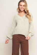 EARTHY TOUCH SWEATER KNIT TOP - By Baano