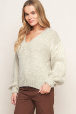 EARTHY TOUCH SWEATER KNIT TOP - By Baano