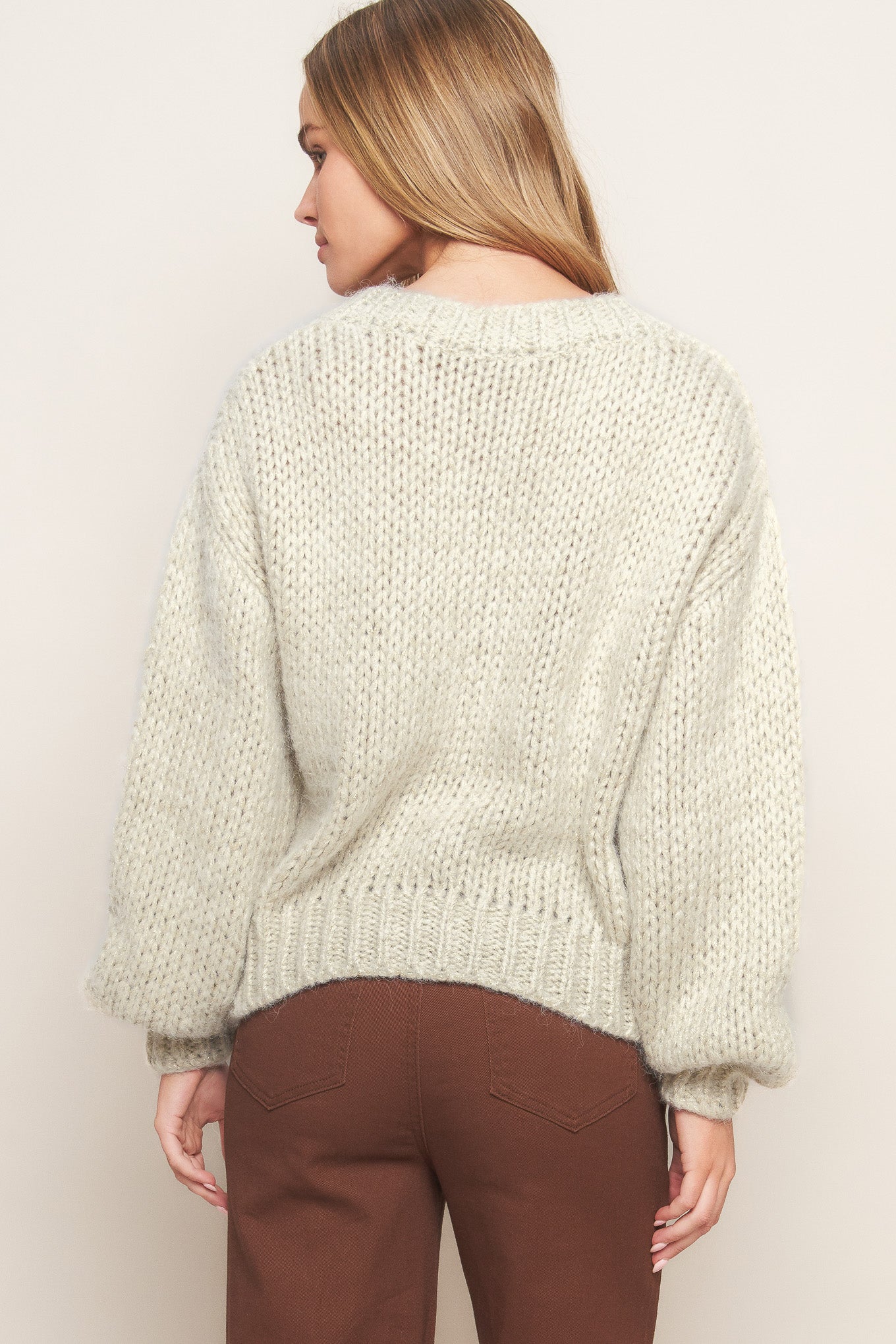 EARTHY TOUCH SWEATER KNIT TOP - By Baano