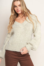 EARTHY TOUCH SWEATER KNIT TOP - By Baano