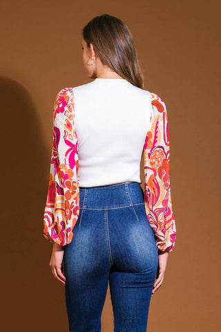 MAJESTIC FLOW SWEATER WOVEN TOP - By Baano