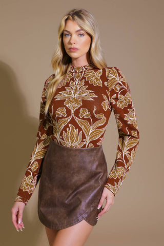 WARM AFTERNOONS JACQUARD SWEATER TOP - By Baano