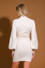 ALONG THE SHORELINE  SWEATER MIDI DRESS - By Baano