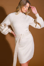 ALONG THE SHORELINE  SWEATER MIDI DRESS - By Baano