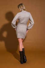 ALONG THE SHORELINE  SWEATER MIDI DRESS - By Baano