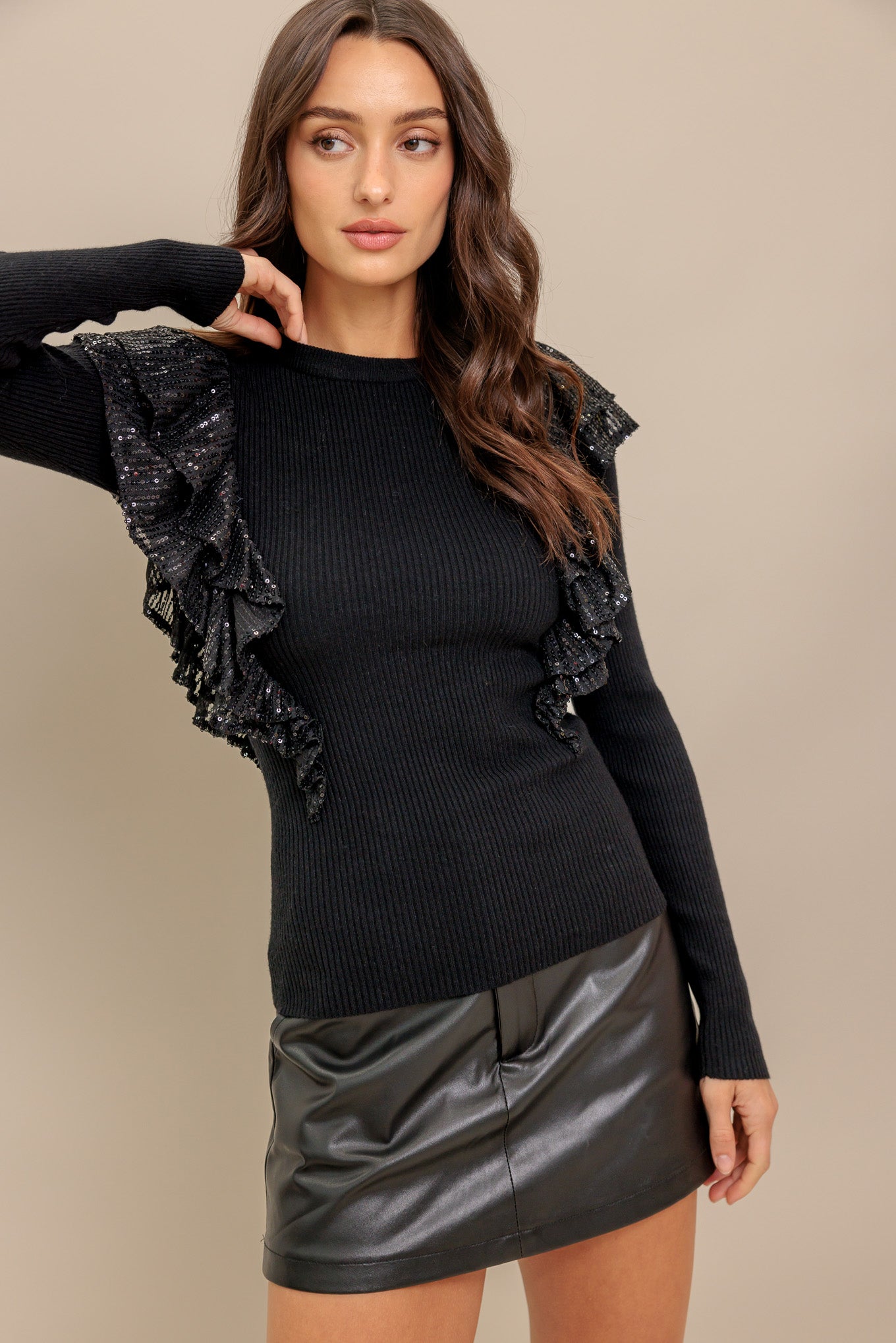 FIGHT THE FEELING SWEATER TOP - By Baano