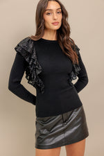 FIGHT THE FEELING SWEATER TOP - By Baano