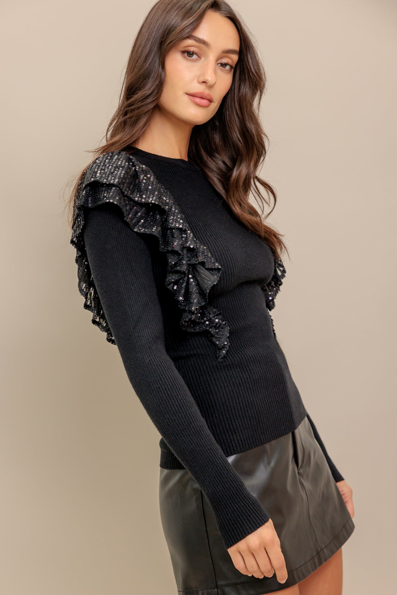 FIGHT THE FEELING SWEATER TOP - By Baano