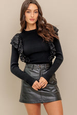 FIGHT THE FEELING SWEATER TOP - By Baano