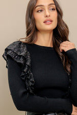 FIGHT THE FEELING SWEATER TOP - By Baano