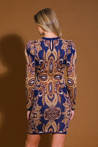 STORIES OF MINE SWEATER MINI DRESS - By Baano