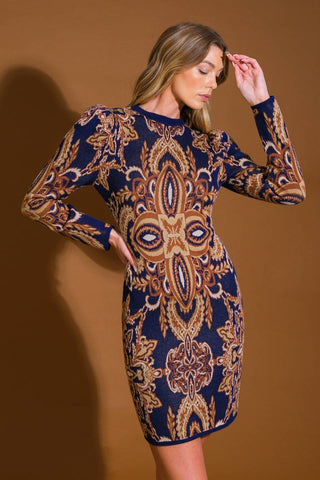 STORIES OF MINE SWEATER MINI DRESS - By Baano