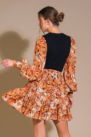 FLIRTY DREAMER SWEATER MINI DRESS - By Baano