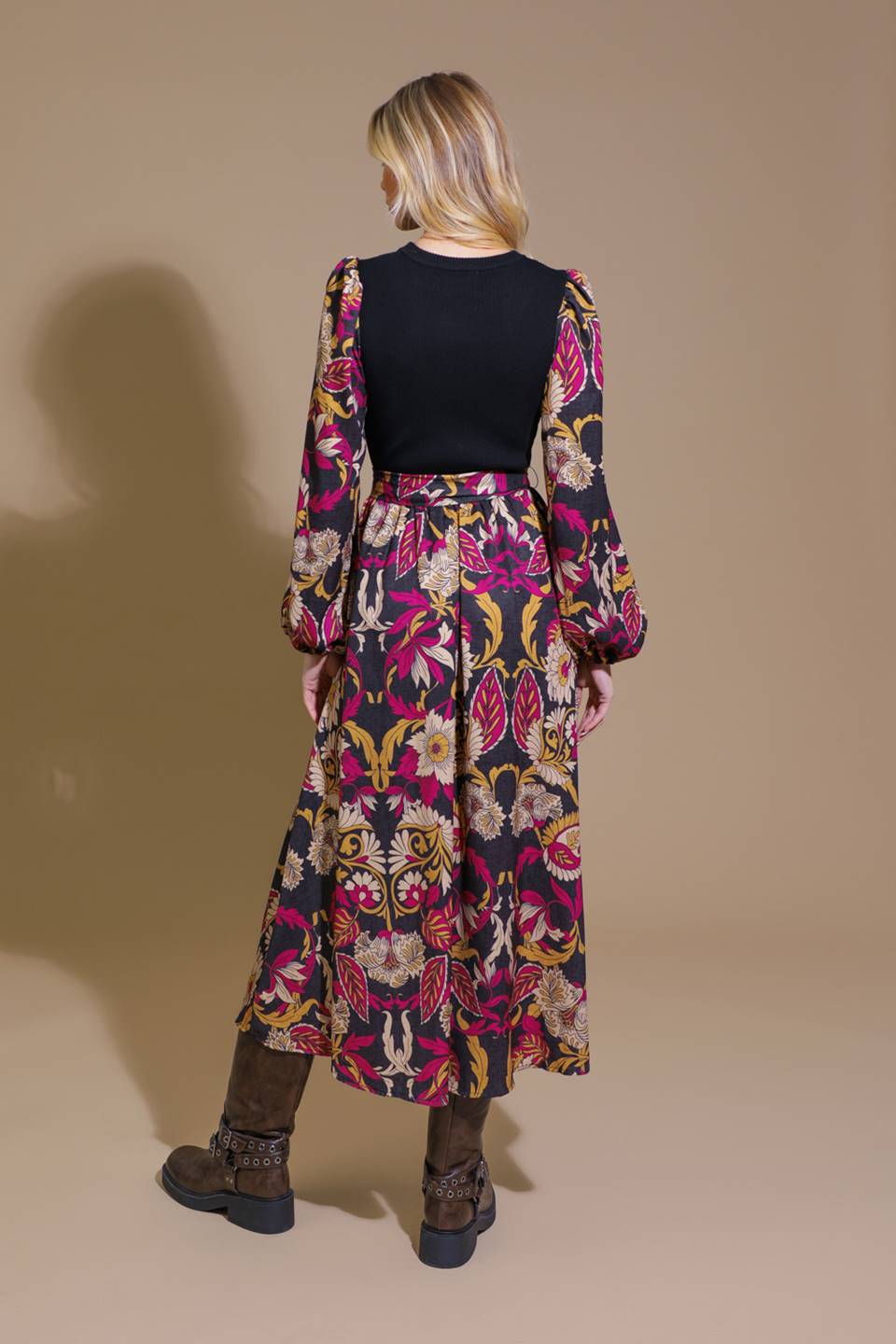 CRUSHING ON COZY WOVEN MIDI DRESS - By Baano